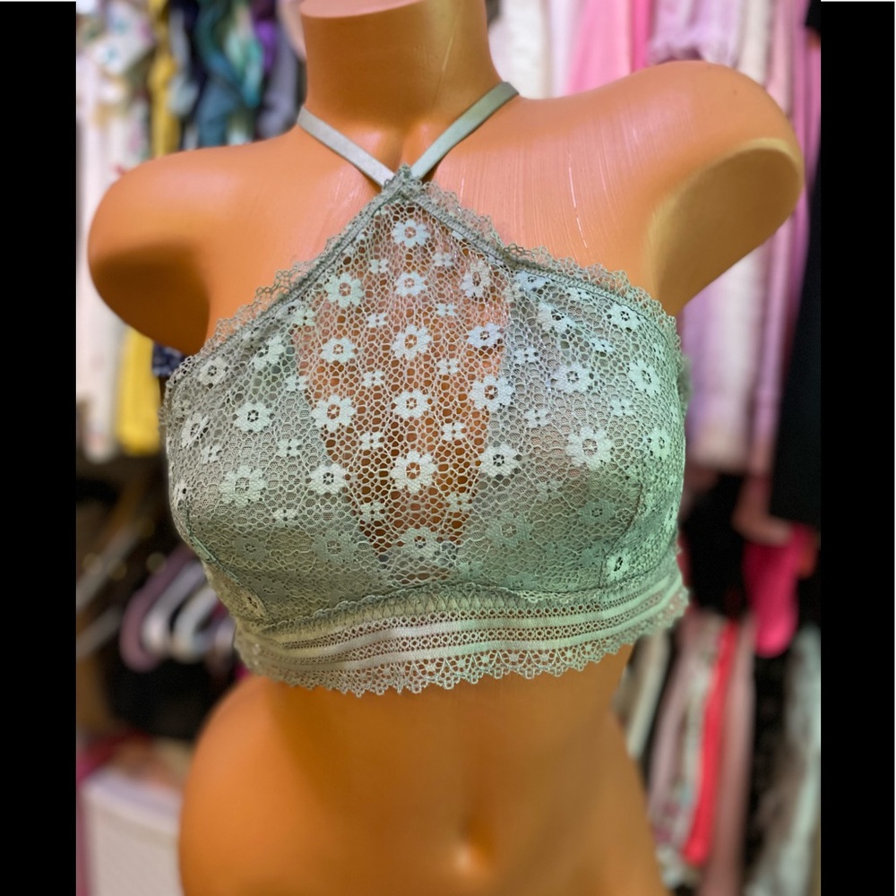 Victoria's Secret Light Sage Green Bralette Large